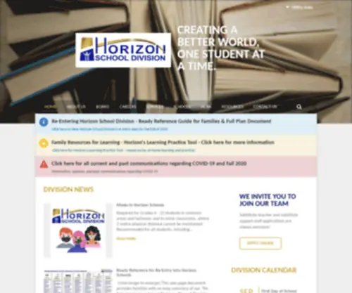 Horizonsd.ca(Horizon school division) Screenshot