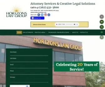 Horizonslaw.com(Horizons Law Group LLC) Screenshot