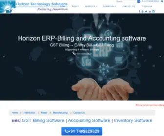 Horizontechsolutions.co.in(Best Billing Software) Screenshot