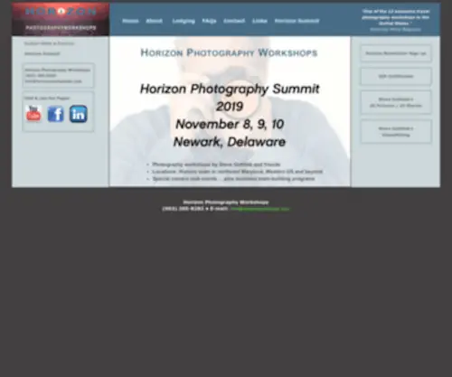 Horizonworkshops.com(Photography Workshops by Horizon) Screenshot