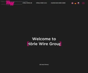 Horlewire.com(Hörle Wire Group) Screenshot