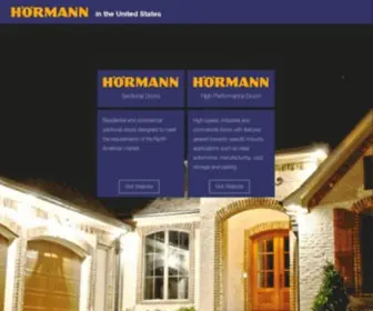 Hormann.us(Residential and Commerical Garage Door Manufacturers) Screenshot