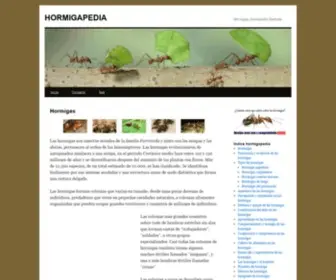 Hormigapedia.com(Enciclopedia Ilustrada) Screenshot