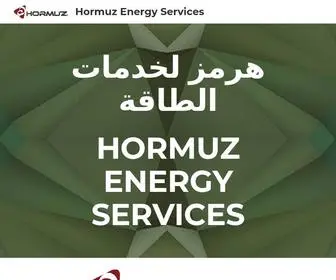 Hormuzes.com(Hormuz Energy Services) Screenshot