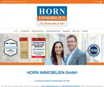 Horn-Immo.de(HORN IMMOBILIEN Neubrandenburg GmbH) Screenshot
