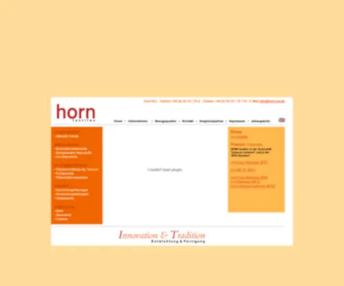 Horn-KG.de(Horn Textilien textiles) Screenshot