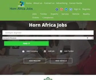 Hornafricajobs.com(Somali Jobs Home) Screenshot