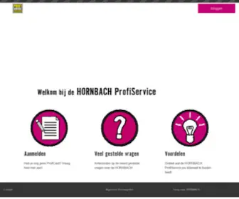 Hornbachprofi.nl(Profiservice) Screenshot