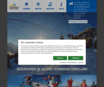 Hornbahn-Hindelang.de(Im Sommer wie im Winter die richtige Wahl) Screenshot