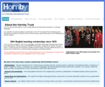 Hornby-Trust.org.uk(Hornby Trust) Screenshot
