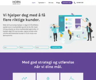Horndigital.no(Digitalt mediebyrå for SMB) Screenshot
