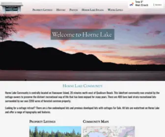 Hornelake.bc.ca(Horne Lake Community) Screenshot