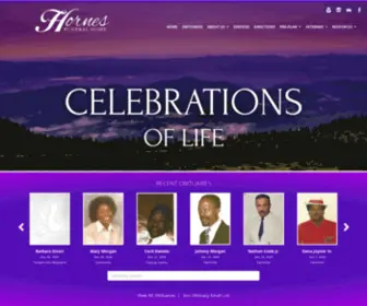 Hornesfh.com(Hornes Funeral Home) Screenshot