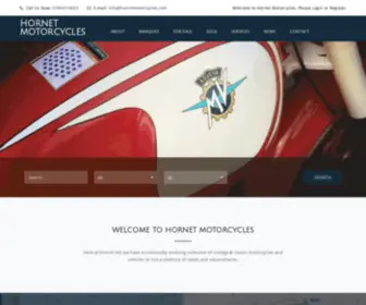 Hornetmotorcycles.com(Classic & Vintage Motorcycles) Screenshot