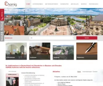 Hornigauktionen.de(Immobilien Auktion Hornig) Screenshot