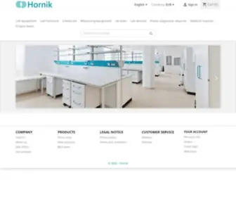 Hornik.eu.com(Everything for laboratory) Screenshot