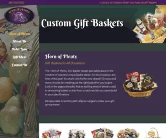 Hornofplentyinc.com(Horn of Plenty) Screenshot