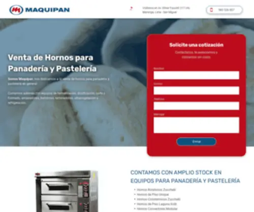 Hornosparapanaderiaenlima.com(Venta de hornos para panader) Screenshot