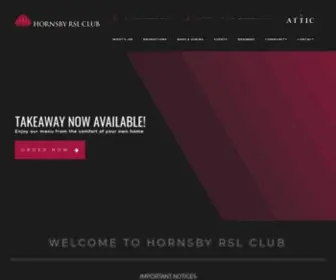 Hornsbyrsl.com.au(Hornsby RSL) Screenshot