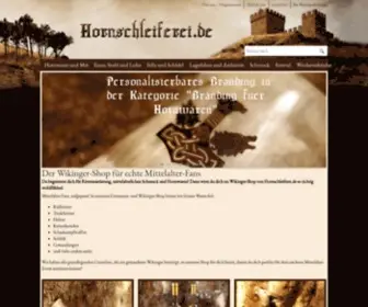 Hornschleiferei.de(Wikinger-Shop für authentische Mittelalter-Ausrüstung) Screenshot