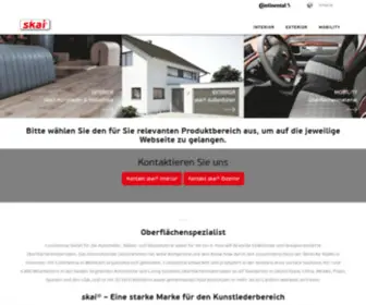 Hornschuch.de(Erfahren Sie mehr über skai® Kunstleder & Möbelfolie (Interior)) Screenshot
