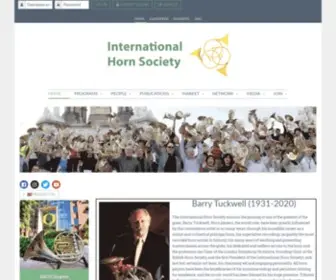 Hornsociety.org(International Horn Society) Screenshot