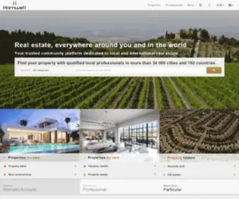 Hornwell.com(The leading real estate marketplace. Search millions of for) Screenshot