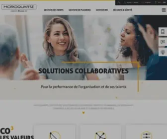 Horoquartz.fr(Solutions pour la performance RH et la sécurité) Screenshot