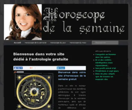 Horoscopedelasemaine.com(Horoscopedelasemaine) Screenshot