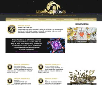 Horoscopopiscis.es(Horóscopo Piscis) Screenshot