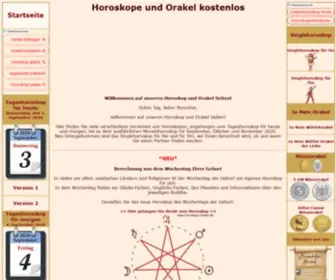 Horoskop-Orakel.de(Horoskop und Orakel kostenlos) Screenshot