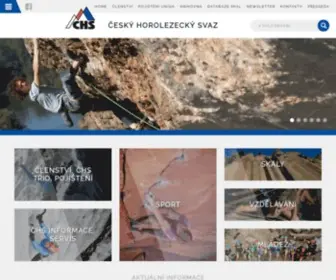 Horosvaz.cz(Český horolezecký svaz sdružuje horolezce) Screenshot