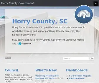 Horrycounty.org(Horry County Government) Screenshot