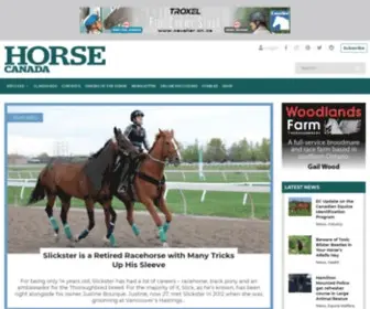 Horse-Canada.com(Canada's Horse Lifestyle Website) Screenshot