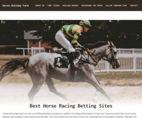 Horse-Holiday-Farm.com Screenshot