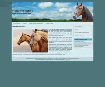 Horse-Protection.org(Horse Protection) Screenshot