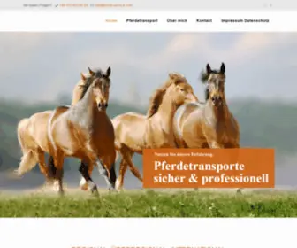 Horse-Service.com(Internationale Pferdetransporte) Screenshot