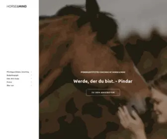 Horseandmind.ch(Pferdegestütztes Coaching by Horse & Mind) Screenshot