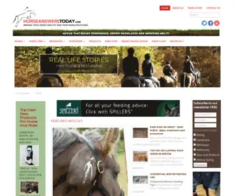 Horseanswerstoday.com(Horse Answers Today) Screenshot
