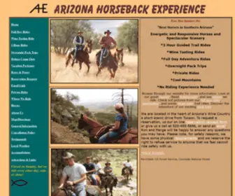 Horsebackexperience.com(Best Horseback Riding in Southern Arizona) Screenshot