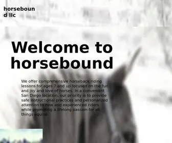 Horseboundsandiego.com(Horseback Riding Lessons) Screenshot