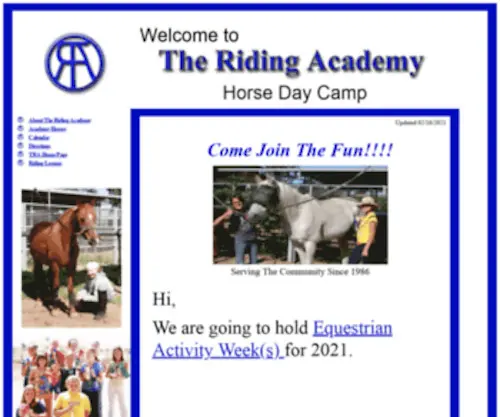 Horsedaycamp.com(Horse Day Camp in Menifee) Screenshot