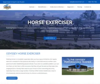 Horseexerciser.com(Odyssey Performance Horse Exercisers) Screenshot