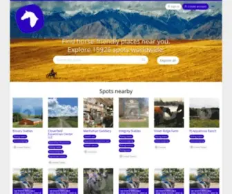 Horseful.com(Horses Stables Equestrian Maps Riders) Screenshot