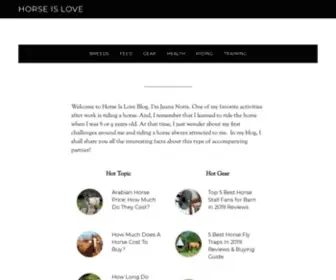 Horseislove.com(Horse is Love) Screenshot