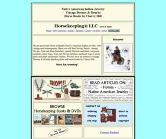 Horsekeeping.com(Native American Jewelry) Screenshot