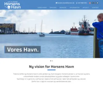 Horsenshavn.dk(Velkommen til VORES HAVN) Screenshot