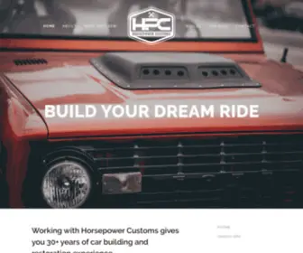 Horsepowercustoms.com(Horsepower Customs) Screenshot