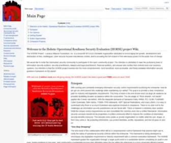 Horseproject.wiki(The HORSE Project) Screenshot