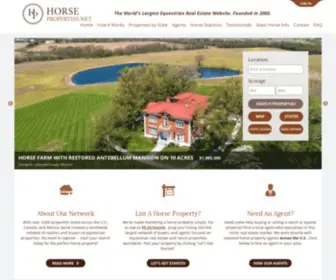 Horseproperties.net(Buy & Sell Equestrian Real Estate) Screenshot